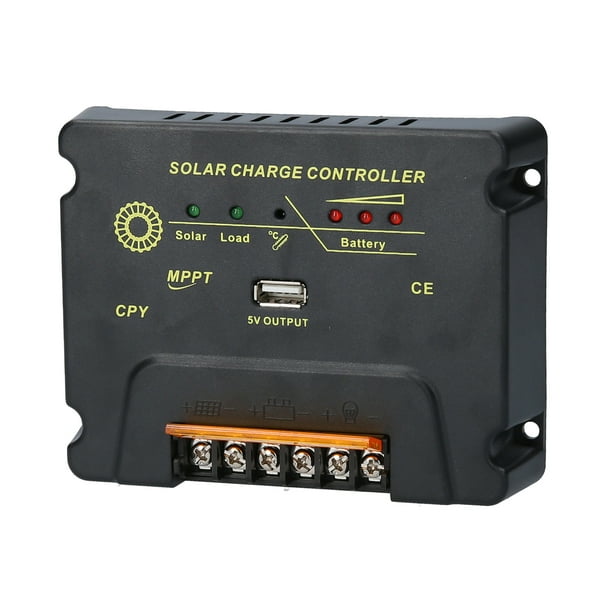 Sxstar 10A Solar Charge Controller,Solar Panel Battery Intelligent Regulator with USB Port Display Overload Protection Temperature Compensation 12V/24V Sxstar 10A Solar Charge Controller,Solar Panel Battery Intelligent Regulator with USB Port Display Overload Protection Temperature Compensation 12V/24V